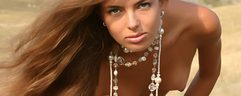 Sexy modelo en fotos porno